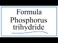 Phosphorus Trihydride Concepts