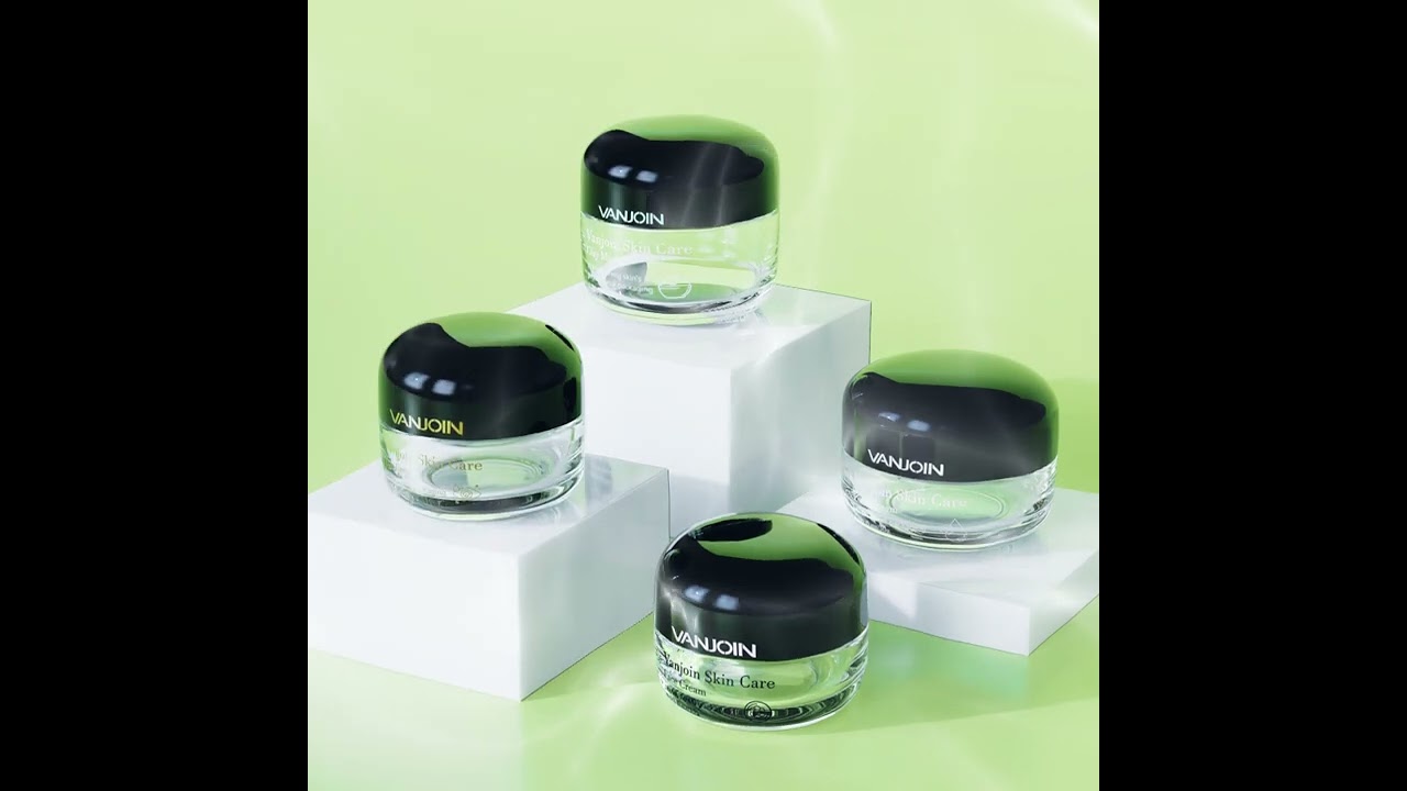 Round Face Cream Glass Jar