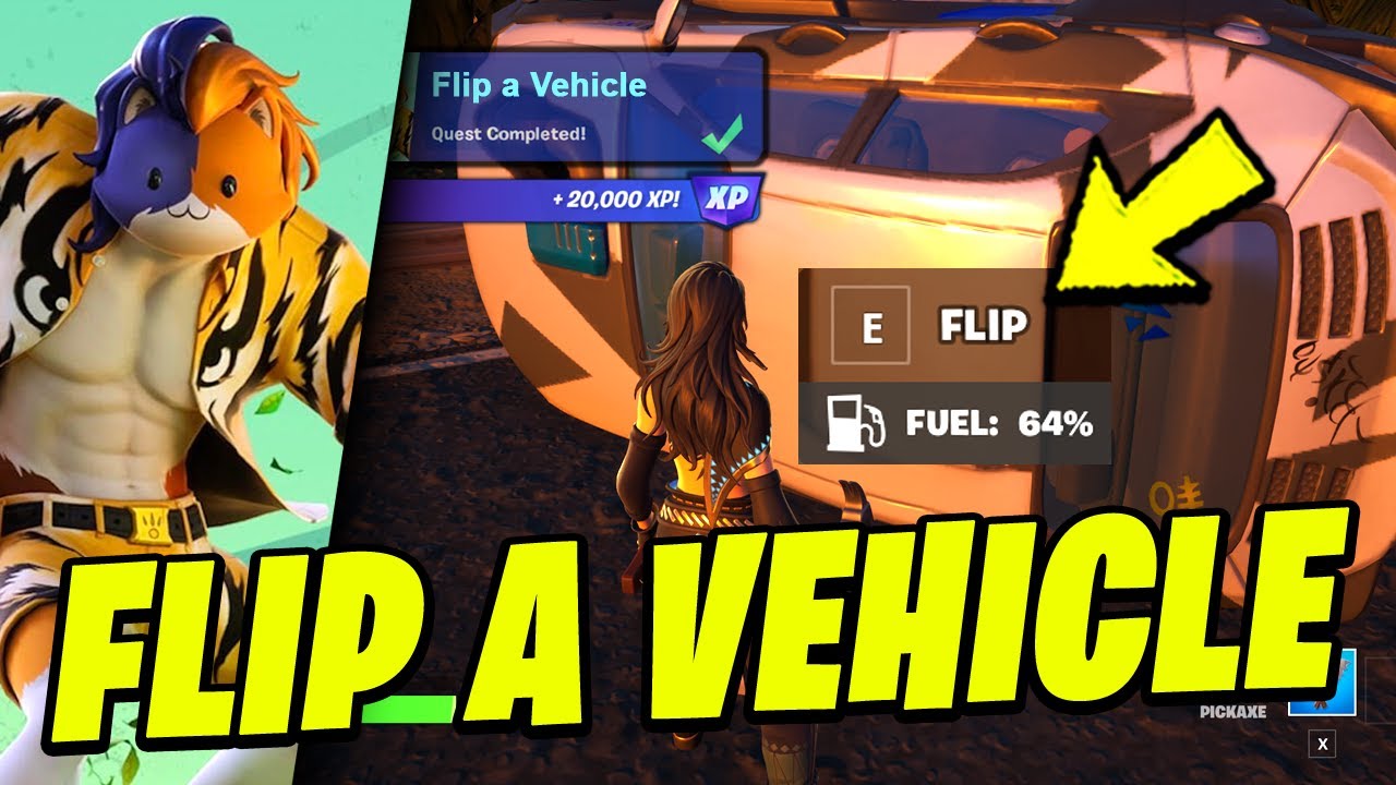 How to EASILY Flip a Vehicle Fortnite Quest YouTube