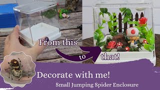 How to transform a food storage container into a unique jumping spider enclosure!