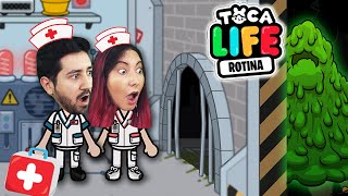NOSSA ROTINA na PASSAGEM SECRETA do HOSPITAL no Toca Life screenshot 3