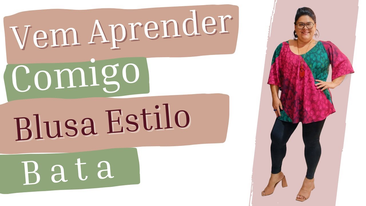 COMO FAZER - Blusa Estilo Bata Costura Para Iniciantes
