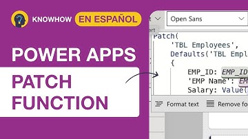 Cómo Usar la Función Patch en Power Apps | Actualizar y Modificar Datos Fácilmente