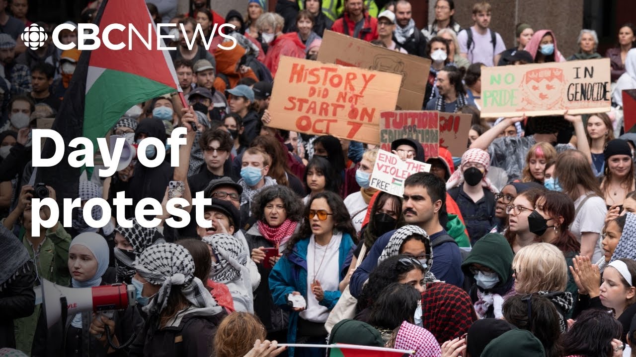 Oct. 7 anniversary marked by student protests in Montreal