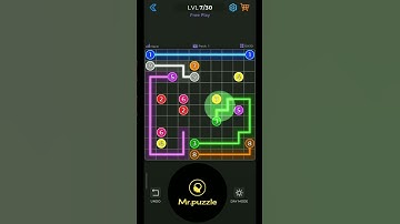 Connect dots puzzle game hard level 7
