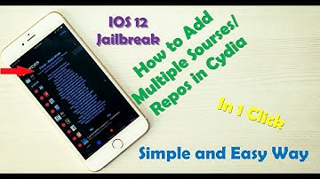 How to Add Multiple Sources/Repos in Cydia