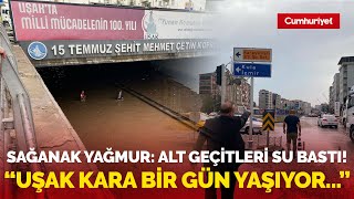 Uşakta Sağanak Yağmur Alt Geçitleri Su Bastı Ödedikleri Verginin Karşılığını Verin