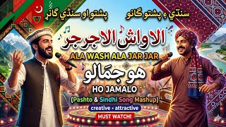 1st Time Ever! Sindhi & Pashto Mix Song | Ho Jamalo X Allah Wash Wash (Sindhi song Mashup)