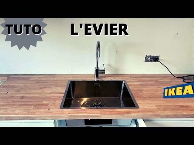 KILSVIKEN Évier 1 bac, noir composite de quartz, 72x46 cm (283/8x181/8) -  IKEA CA