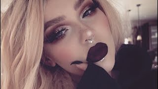 dramatic vampy autumn makeup tutorial