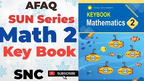 Afaq sun Series Math 2 Keybook | Sun Series Mathematics Grade 2 solve book | 2DP