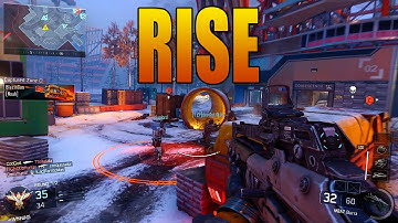 Black Ops 3 "RISE" DLC Map Gameplay - Snowy Construction Site