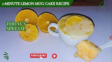 1-MINUTE LEMON MUG CAKE RECIPE  #mugcakes  #belovedcaters #mugcakerecipe  #mugcakeinmicrowave