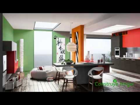Colores para sala, dormitorio y cocina con aplicación gratis youtube