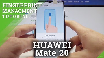 HUAWEI Mate 20 ADD FINGERPRINT / How to Unlock by Fingerprint