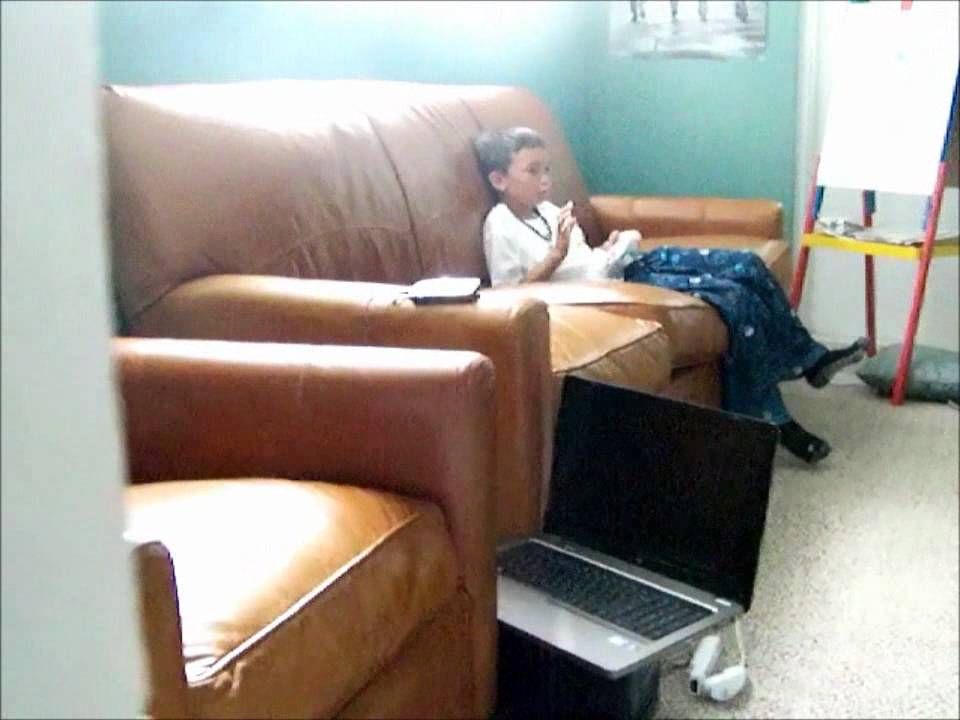 little kid freaks out while playing a video game YouTube