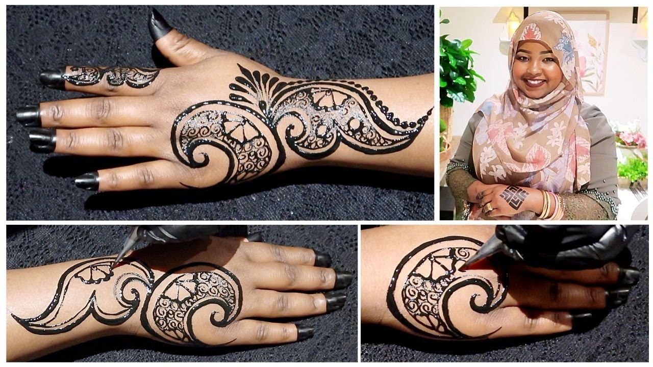 يمكن القمامة ناعم ثقب  رسم بسيط من رسومات الحناء السودانية Easy Sudanese henna design 2020 -  YouTube