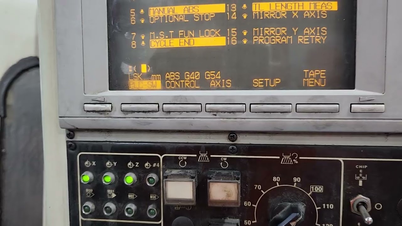 Mitsubishi MELDAS M01 Optional Stop - YouTube