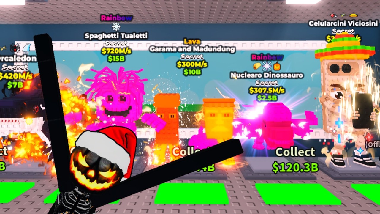 STEALING RARE BRAINROTS FROM PUBLIC SERVERS! Steal a Brainrot ROBLOX!