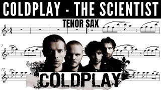 COLDPLAY [THE SCIENTIST] TENOR SAX SHEET MUSIC