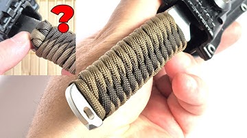 NEW IDEA Make a Paracord Knife Handle Wrap - 2-Color West Country Whipping Knot with GRIP KNOT