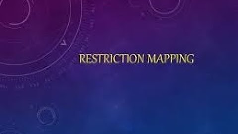 Restriction Mapping