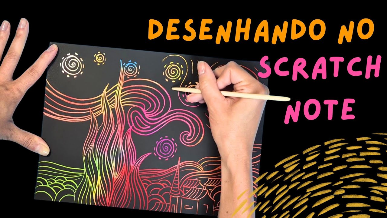 COMO USAR SCRATCH NOTE: Desenhando uma obra de Arte famosa! Material # ...