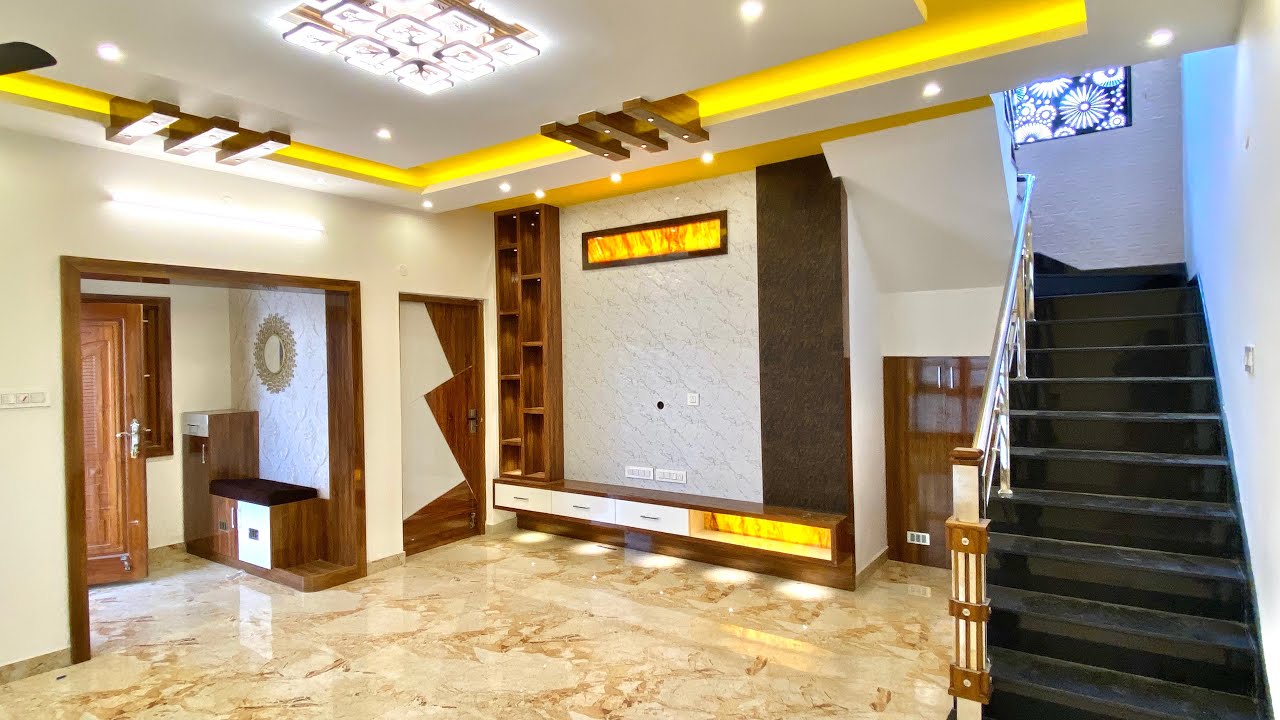 Stunning 3BHK House Interior Design | Beautiful Double Story 3BHK House ...