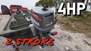 Yamaha 2 Stroke 4hp SPEED Test… 1232 Jon Boat