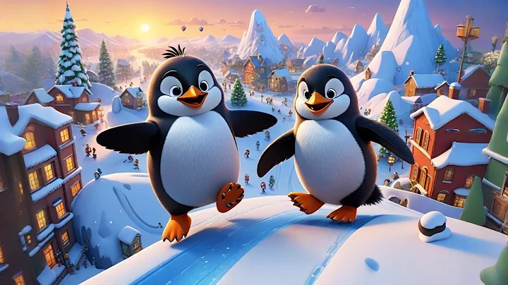 Five Silly Penguins Slide on Ice | Penguin Song for Kids | Fun Winter Counting & Action Rhyme