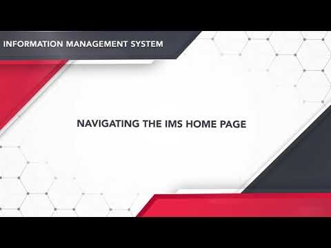 Navigating the IMS Home Page