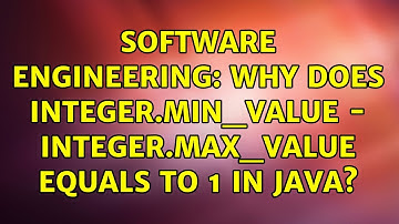 Software Engineering: Why does Integer.MIN_VALUE - Integer.MAX_VALUE equals to 1 in Java?