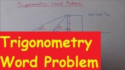 Leaving Cert Trigonometry Word Problem - Higher Level