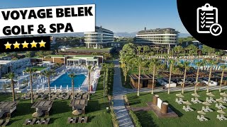 Hotelcheck - Voyage Belek Golf & Spa ⭐️⭐️⭐️⭐️⭐️ - Belek (Türkei)