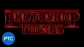 Stranger Things Text Effect In Photoshop screenshot 1