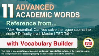 11 Advanced Academic Words Ref from \\