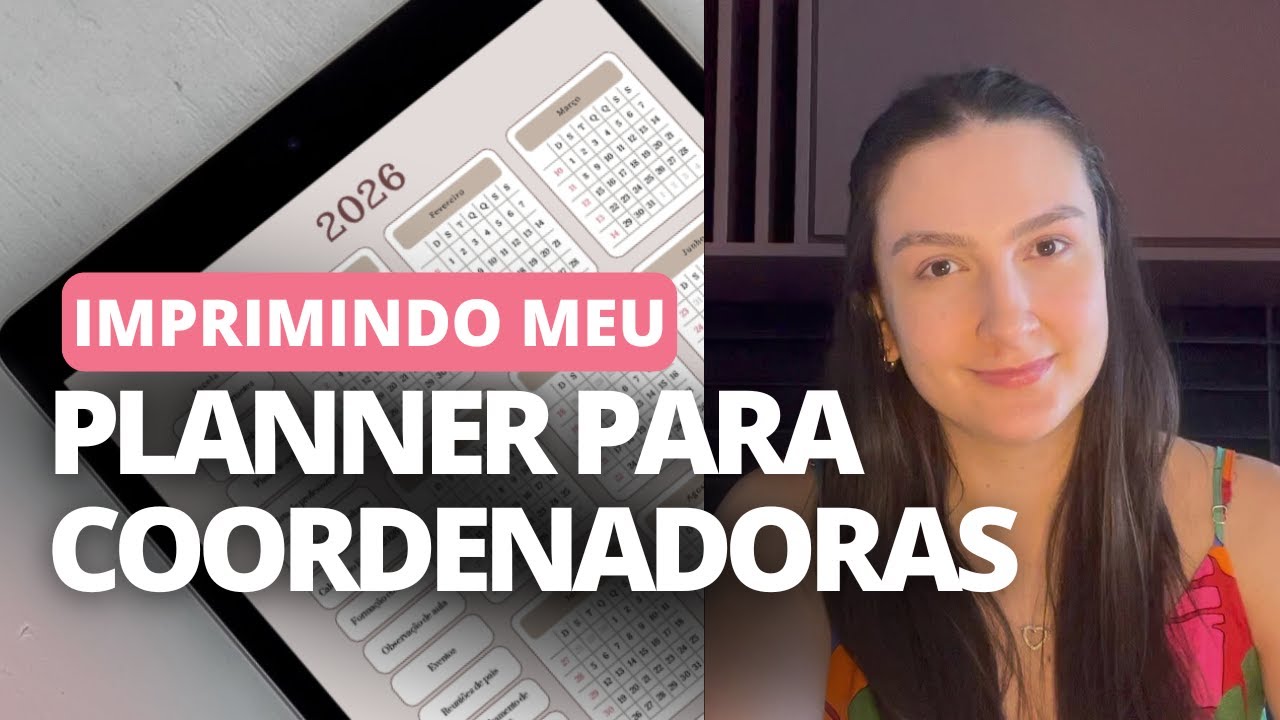 Abrindo meu Planner 2026 versão impressa