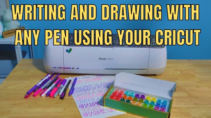 Cricut pen hack, use Dollar Tree and Crayola markers with your machine!  #crafts #cricuthacks 