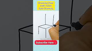 4 Dots = Chair💺 | How to Draw Chair | Easy Chair Drawing | कुर्सी निकालना सीखें