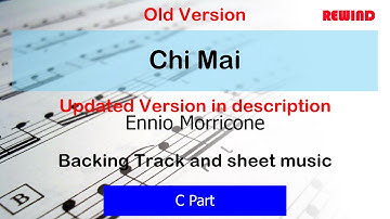 OLD VERSION Chi Mai (Ennio Morricone) Flute Violin Oboe Backing Track and Sheet Music