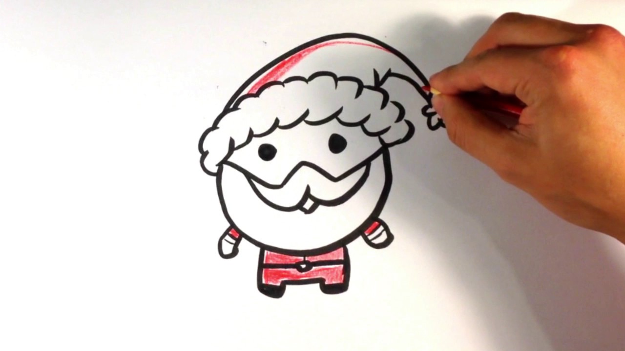 How To Draw Santa Claus Cute Easy Pictures To Draw