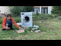 Heavy bricks vs gorenje washing machine destroyed