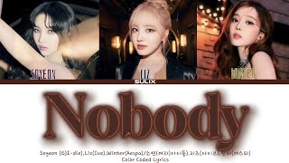 Soyeon/Liz/Winter-Nobody(перевод-кирилизация/Color Coded Lyrics)