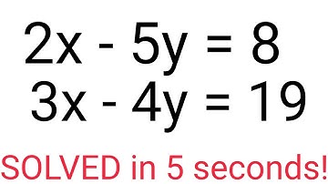 Solve ANY Simultaneous Equations in JUST 5 seconds!! A must for exams like GMAT, CAT, SAT, ACT, etc