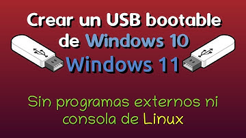 Creando un USB bootable de Windows 11, 10 y 8 desde Linux / UEFI