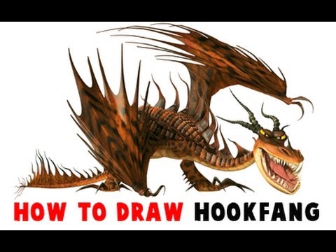 How to Draw HookFang Dragon from How to Train Your Dragon and How to