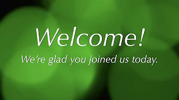 Welcome! We're glad you joined us today.