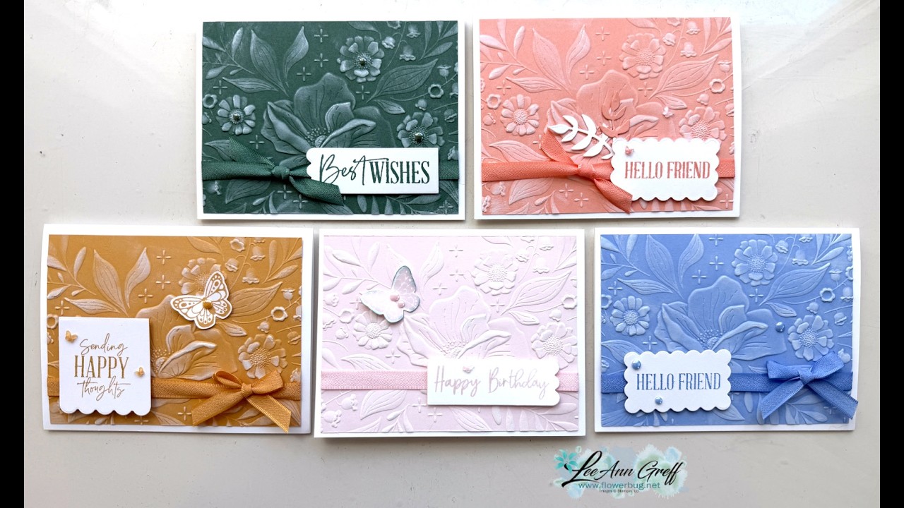 Embossing folder techniques - YouTube