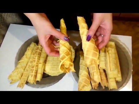 4 СПОСОБА печь вафли в электровафельнице