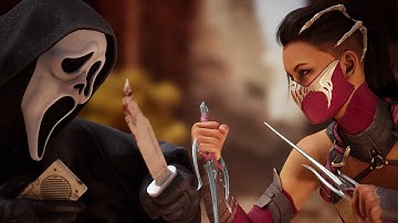 Mortal Kombat 1 - Ghostface vs Mileena | All Intro/Interaction Dialogues